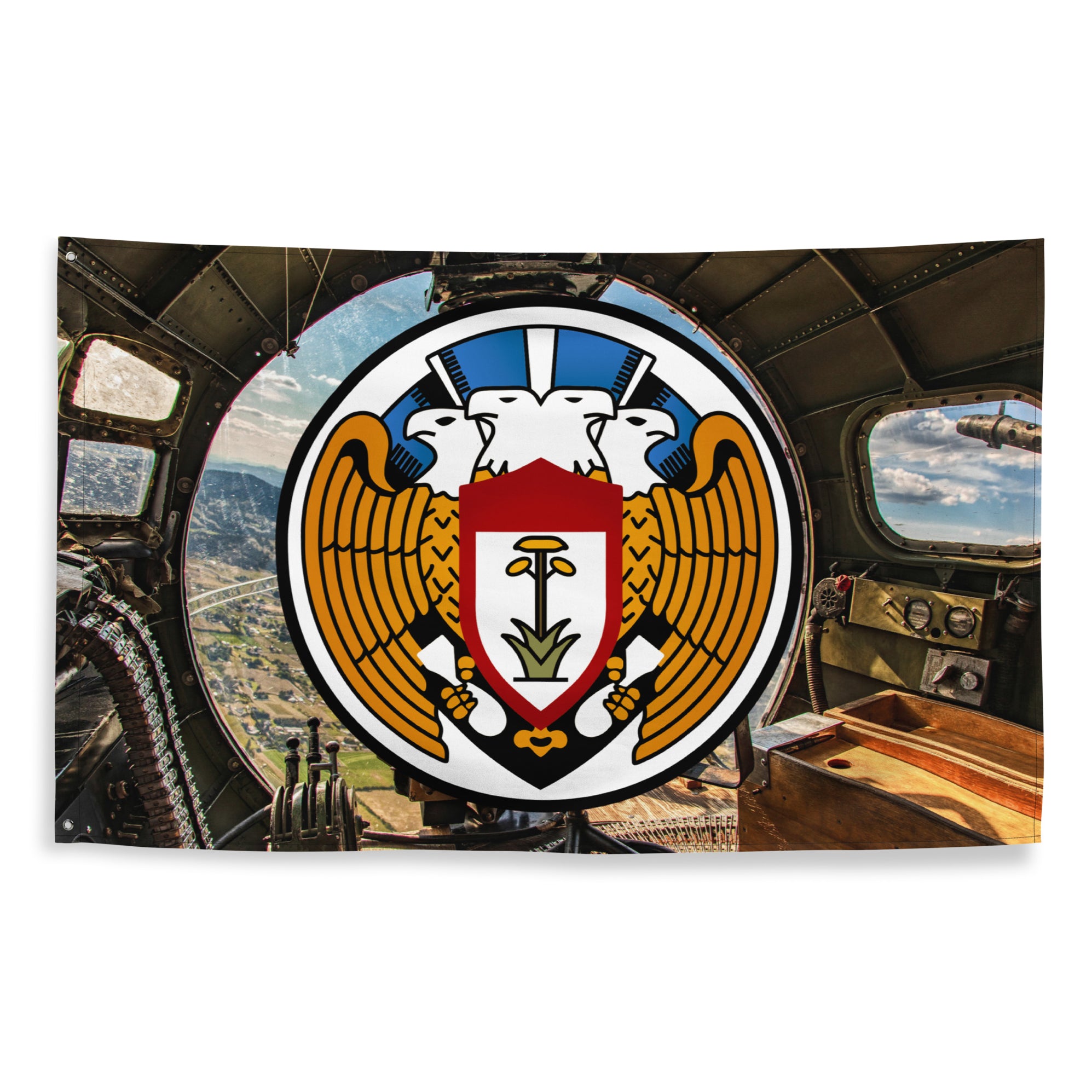 100th Bomb Group WW2 B-17 Flying Fortress Indoor Wall Flag