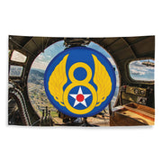 Eighth Air Force B-17 Flying Fortress WWII Legacy Flag Tactically Acquired   