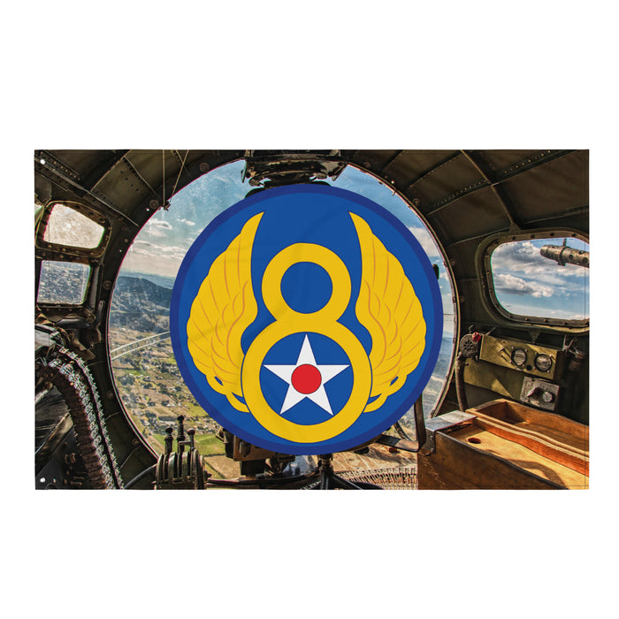 Eighth Air Force B-17 Flying Fortress WWII Legacy Flag Tactically Acquired   