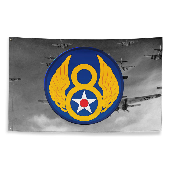 Eighth Air Force B-17's in Formation WW2 AAF Flag Tactically Acquired   