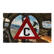 303rd Bomb Group (Heavy) Triangle-C Logo Wall Flag Tactically Acquired Default Title  