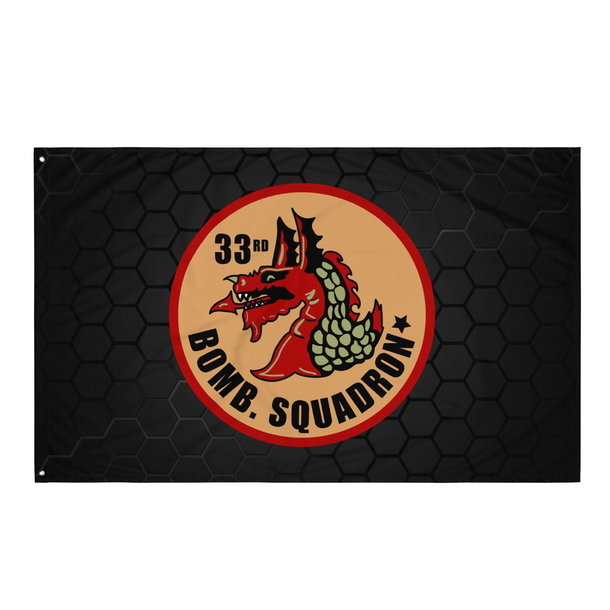 33rd Bombardment Squadron Emblem WW2 Wall Flag