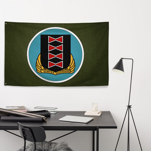 484th Bombardment Group Military Green Wall Flag Tactically Acquired   