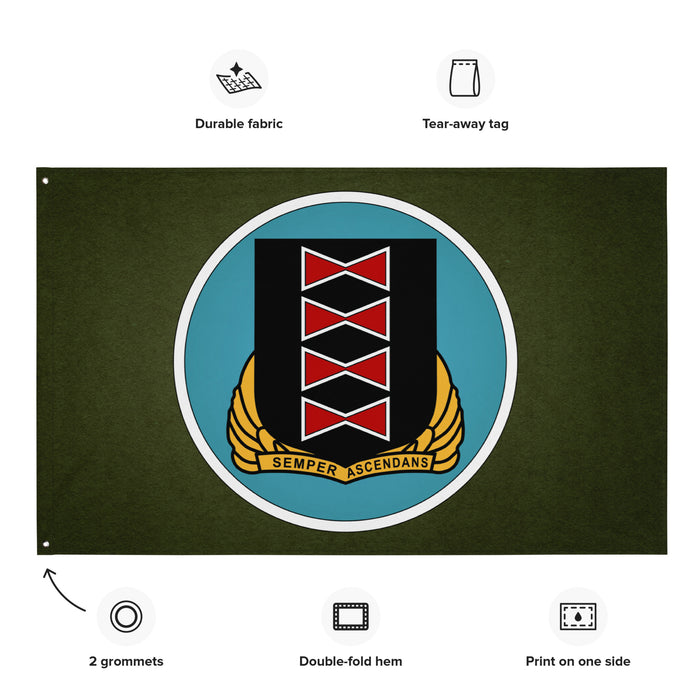 484th Bombardment Group Military Green Wall Flag Tactically Acquired   