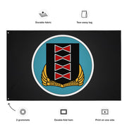 484th Bombardment Group Emblem Black Wall Flag Tactically Acquired   