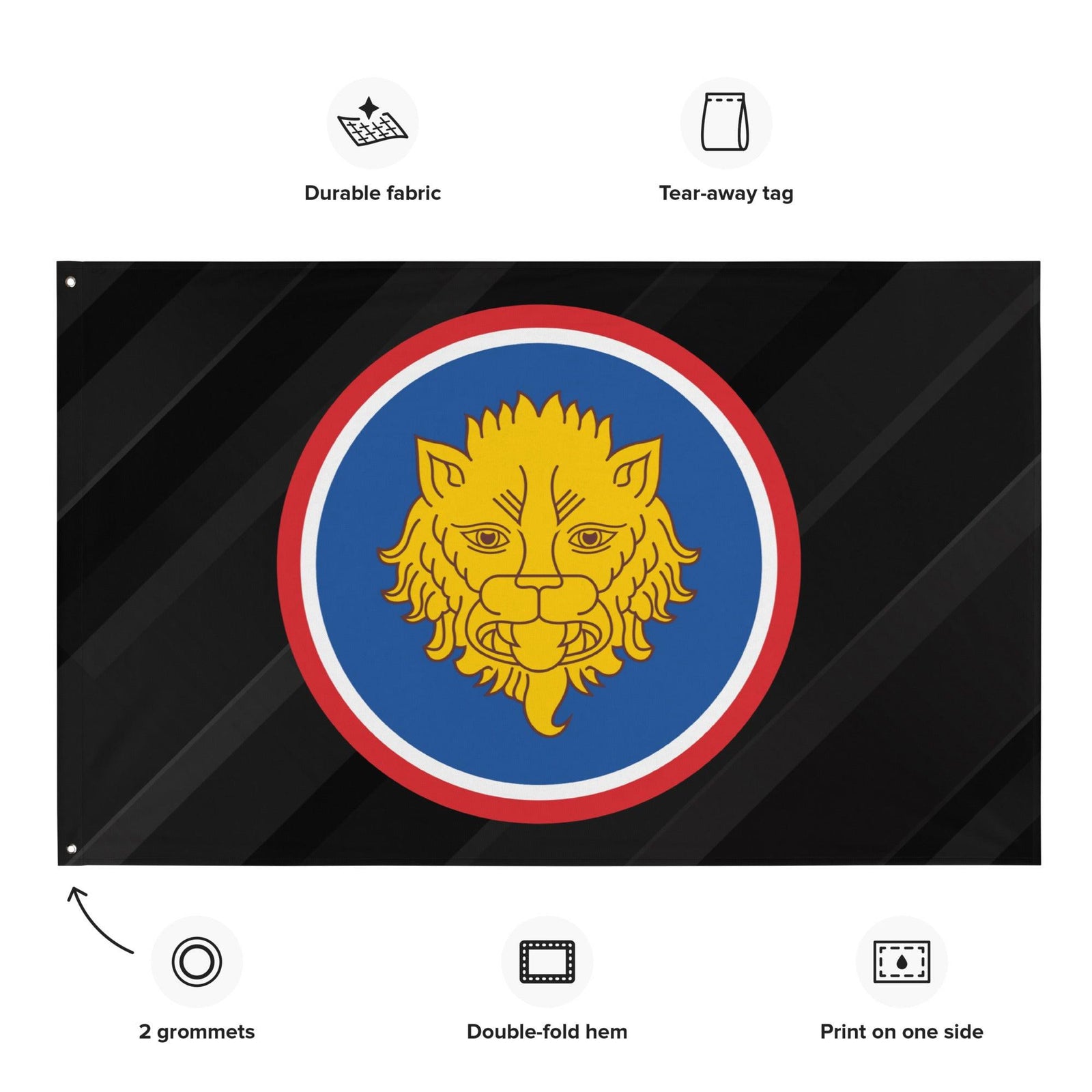 U.S. Army 106th Infantry Division Black Flag Tactically Acquired Default Title  