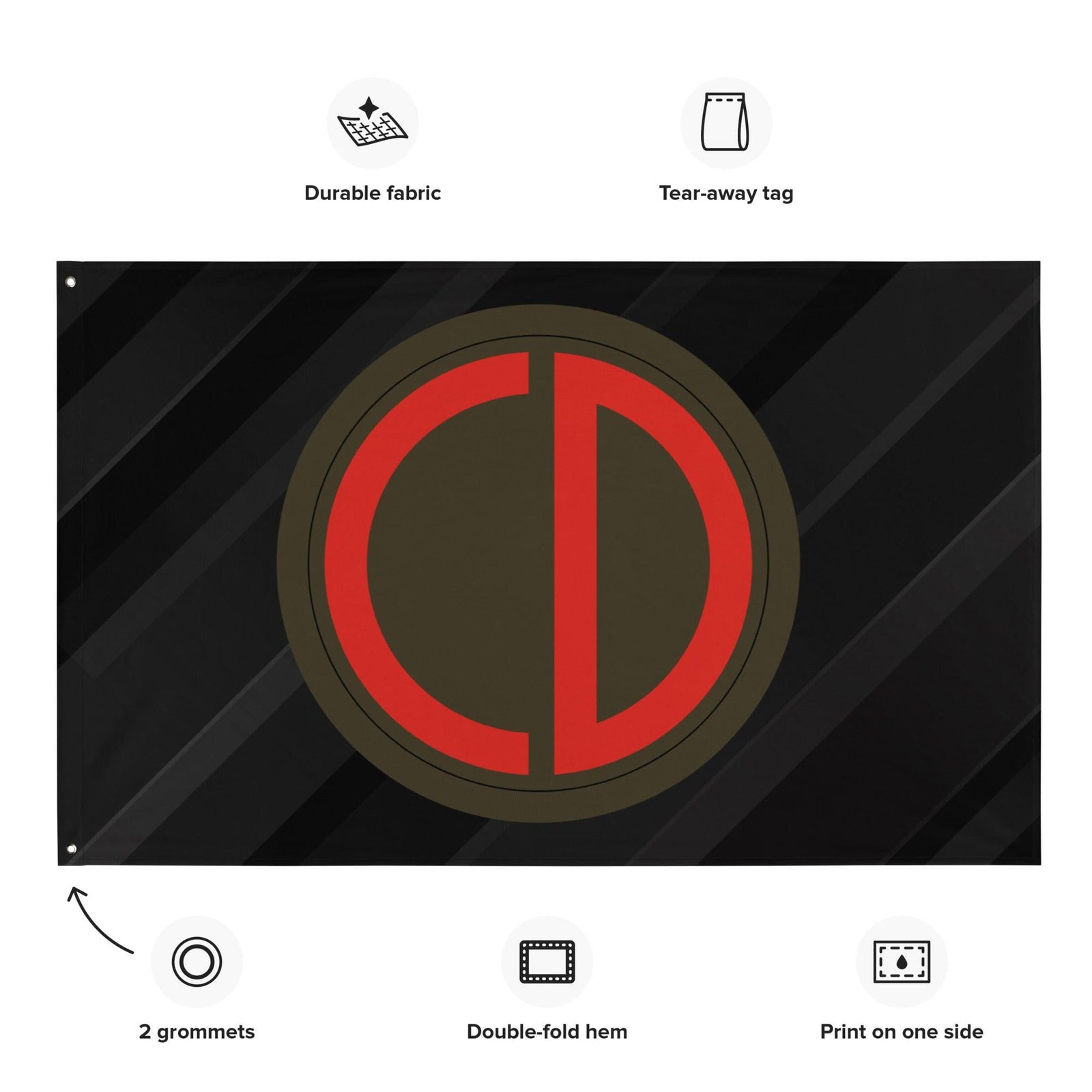 U.S. Army 85th Infantry Division Black Flag Tactically Acquired   