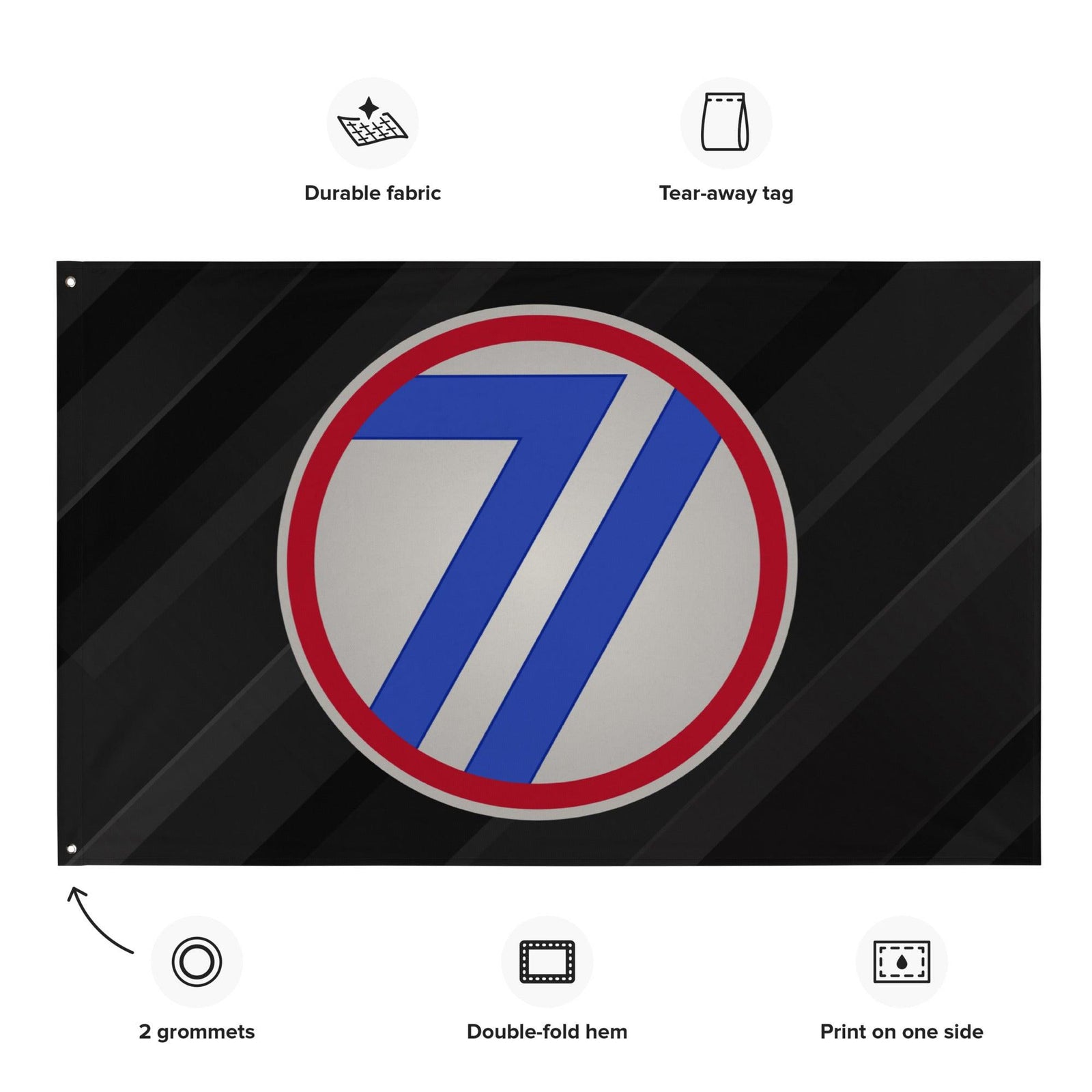 U.S. Army 71st Infantry Division Black Flag Tactically Acquired   