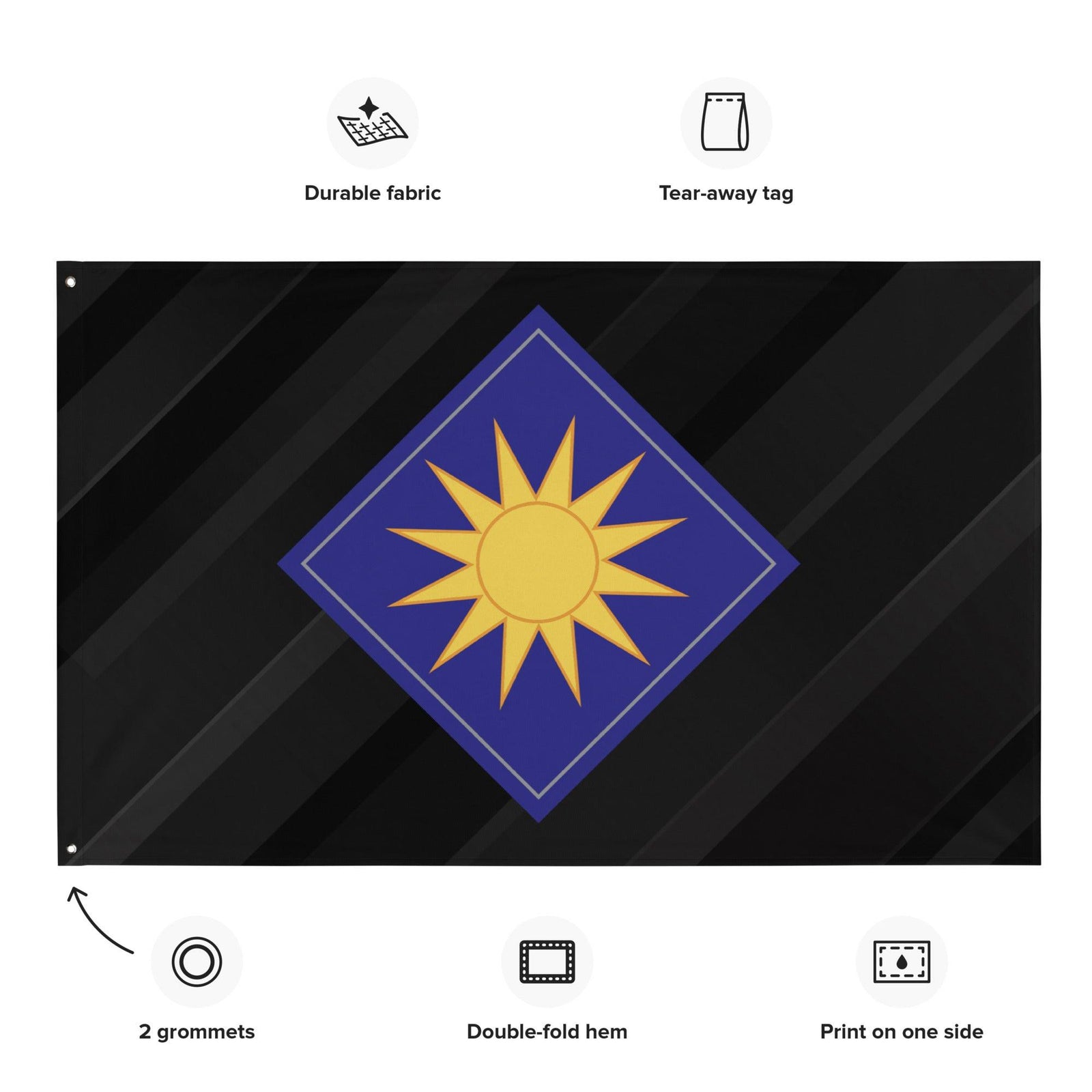 U.S. Army 40th Infantry Division Black Flag Tactically Acquired   