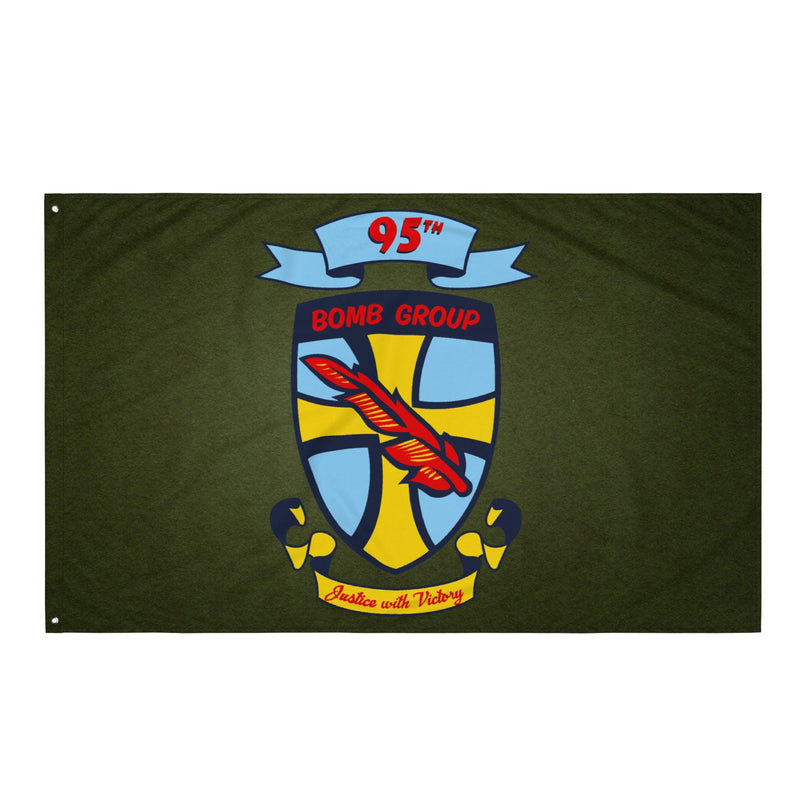 95th Bomb Group (Heavy) Military Green Flag