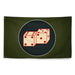 43rd Bomb Group WW2 Military Green Flag Tactically Acquired   