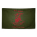 22nd Bomb Group "Red Raiders" WW2 Military Green Flag Tactically Acquired   