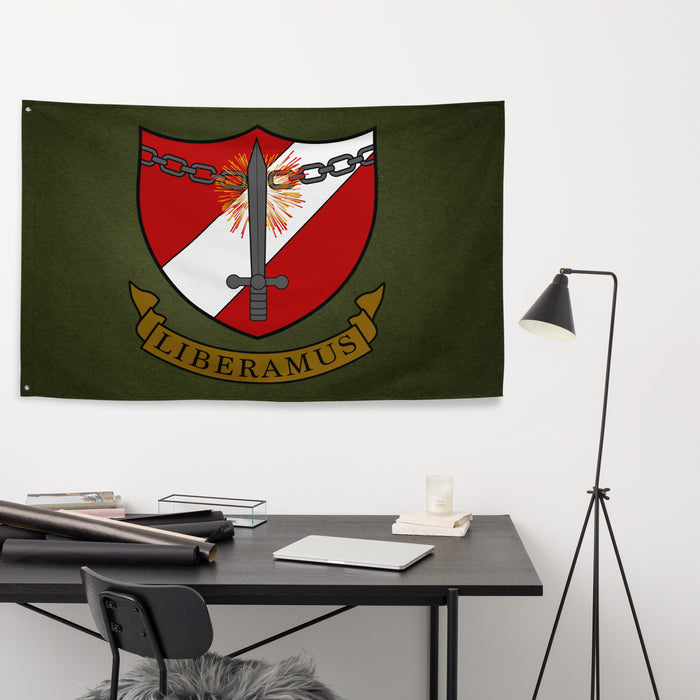 467th Bomb Group WW2 Military Green Flag Tactically Acquired   