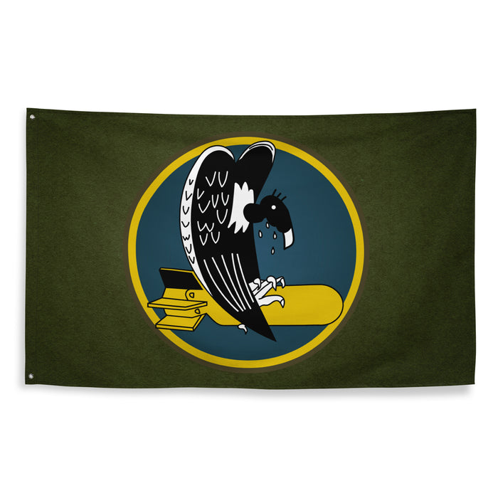 455th Bomb Group WW2 Military Green Flag Tactically Acquired   