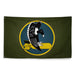 455th Bomb Group WW2 Military Green Flag Tactically Acquired   