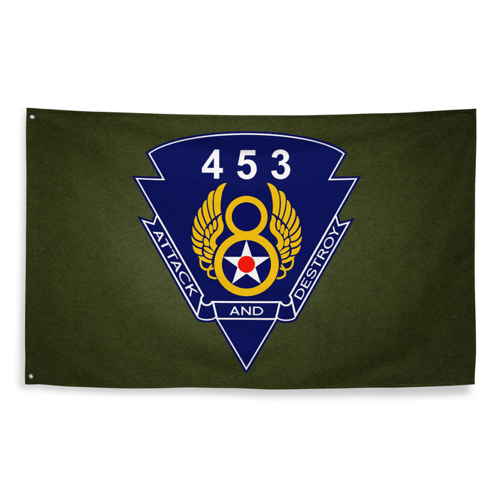 453rd Bomb Group WW2 Military Green Flag Tactically Acquired   