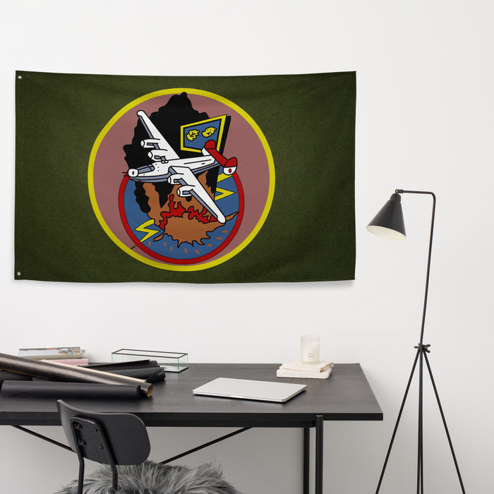 451st Bomb Group WW2 Military Green Flag Tactically Acquired   