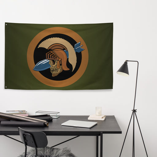 533rd Bombardment Squadron WW2 Military Green Flag Tactically Acquired   