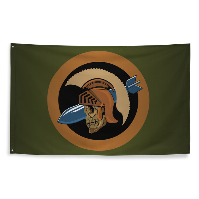 533rd Bombardment Squadron WW2 Military Green Flag Tactically Acquired   