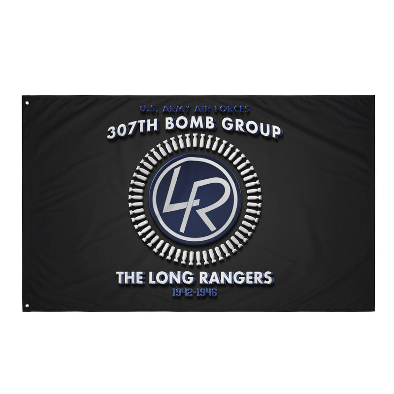 307th Bomb Group WW2 Legacy Black Flag