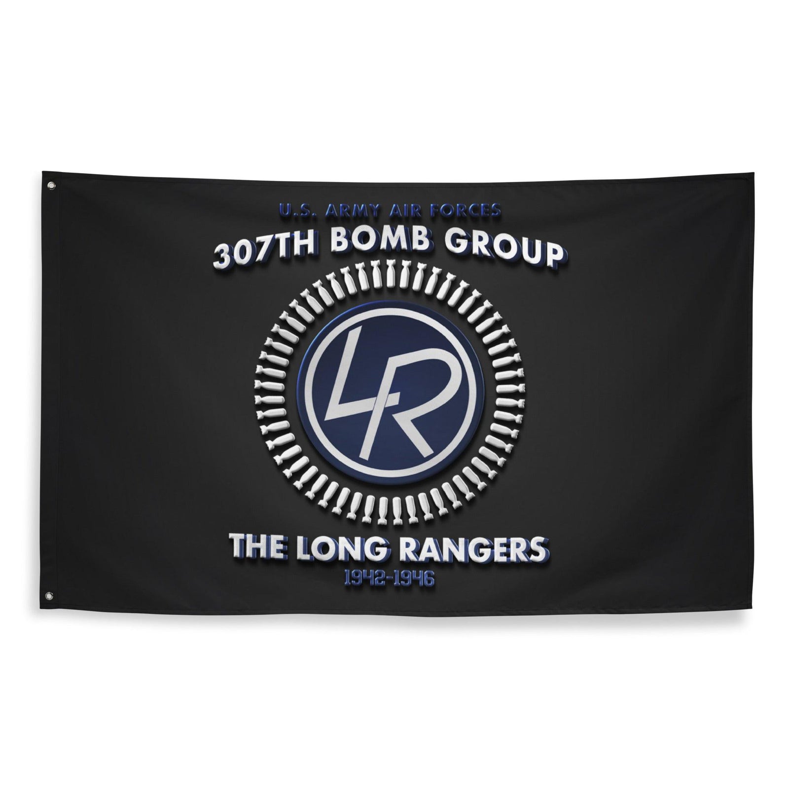 307th Bomb Group WW2 Legacy Black Flag Tactically Acquired   
