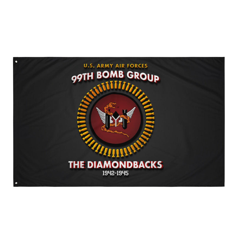 99th Bomb Group WW2 Legacy Black Flag