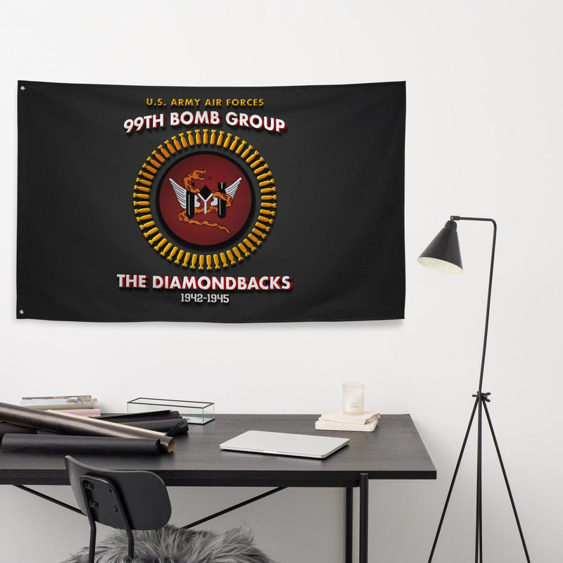 99th Bomb Group WW2 Legacy Black Flag