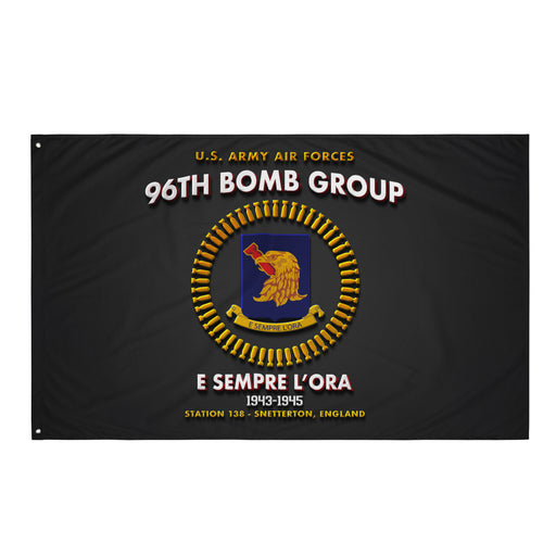 96th Bomb Group WW2 Legacy Black Flag Tactically Acquired Default Title  