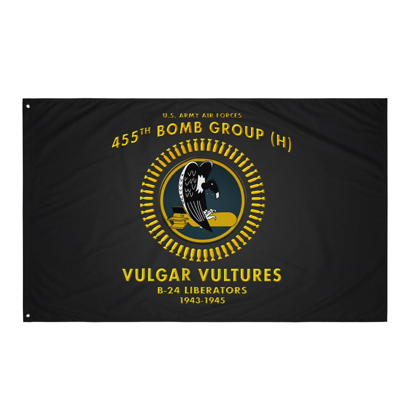 455th Bomb Group WW2 Legacy Black Flag