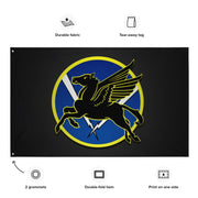 486th Fighter Squadron WW2 Black Flag Tactically Acquired   