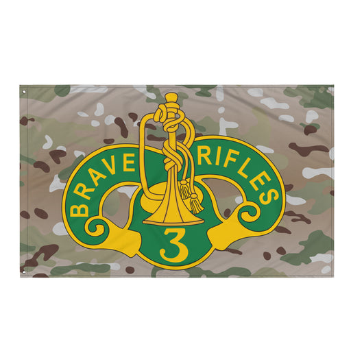 3d Cavalry Regiment Multicam Camo Wall Flag Tactically Acquired Default Title  