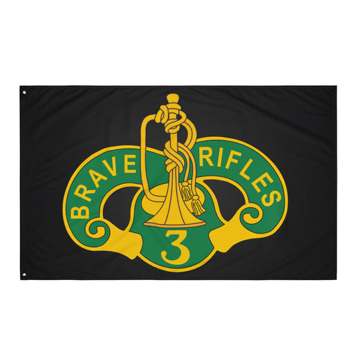 3d Cavalry Regiment Brave Rifles Black Wall Flag Tactically Acquired Default Title  