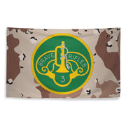 3d Cavalry Regiment SSI Chocolate-Chip Camo Wall Flag Tactically Acquired   