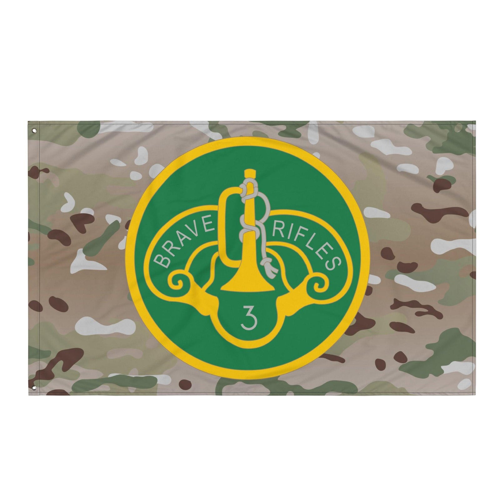 3d Cavalry Regiment SSI Multicam Camo Wall Flag Tactically Acquired Default Title  