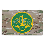 3d Cavalry Regiment SSI Multicam Camo Wall Flag Tactically Acquired   