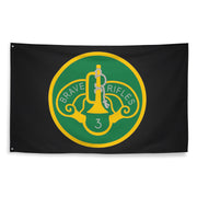3d Cavalry Regiment SSI Black Wall Flag Tactically Acquired   