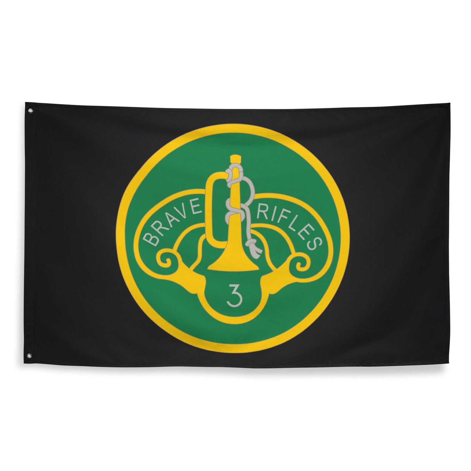3d Cavalry Regiment SSI Black Wall Flag Tactically Acquired   