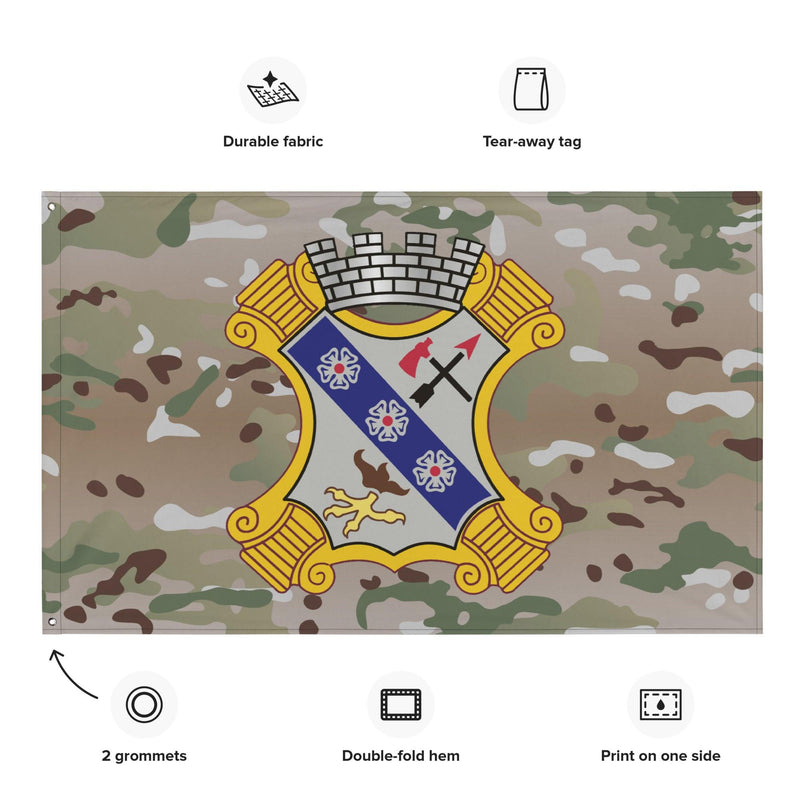 U.S. Army 8th Infantry Regiment Multicam Flag