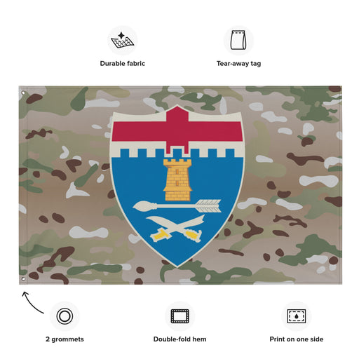 U.S. Army 11th Infantry Regiment Multicam Flag Tactically Acquired   