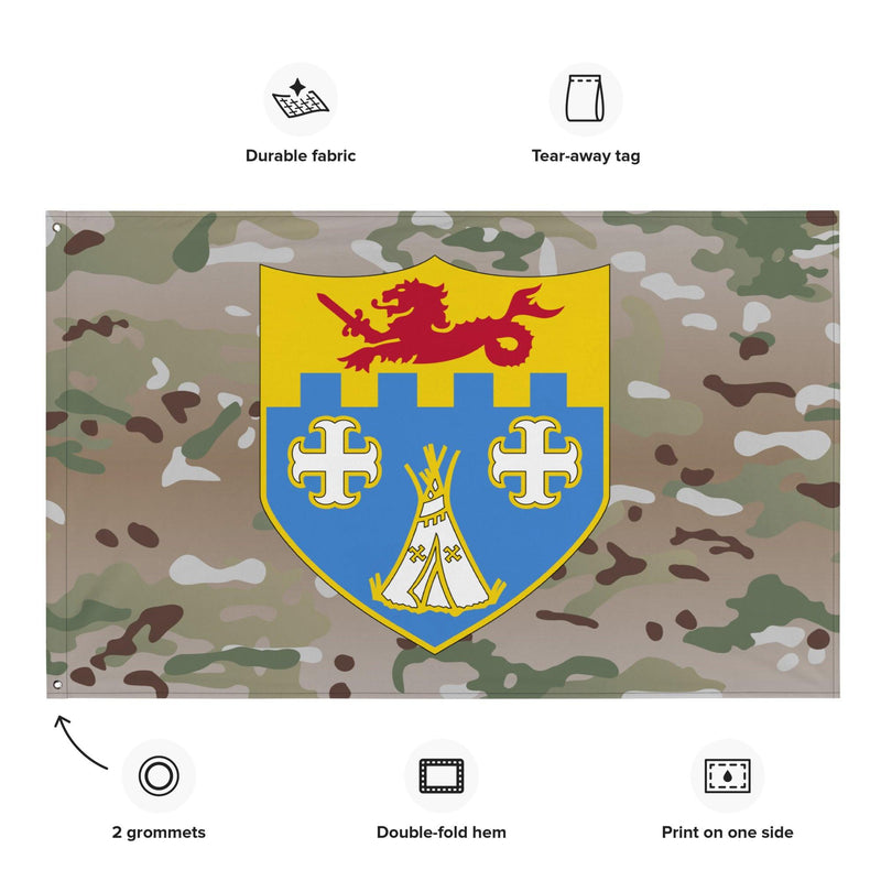 U.S. Army 12th Infantry Regiment Multicam Flag
