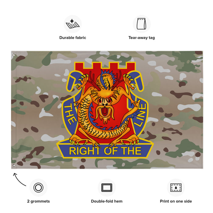 U.S. Army 14th Infantry Regiment Multicam Flag Tactically Acquired   