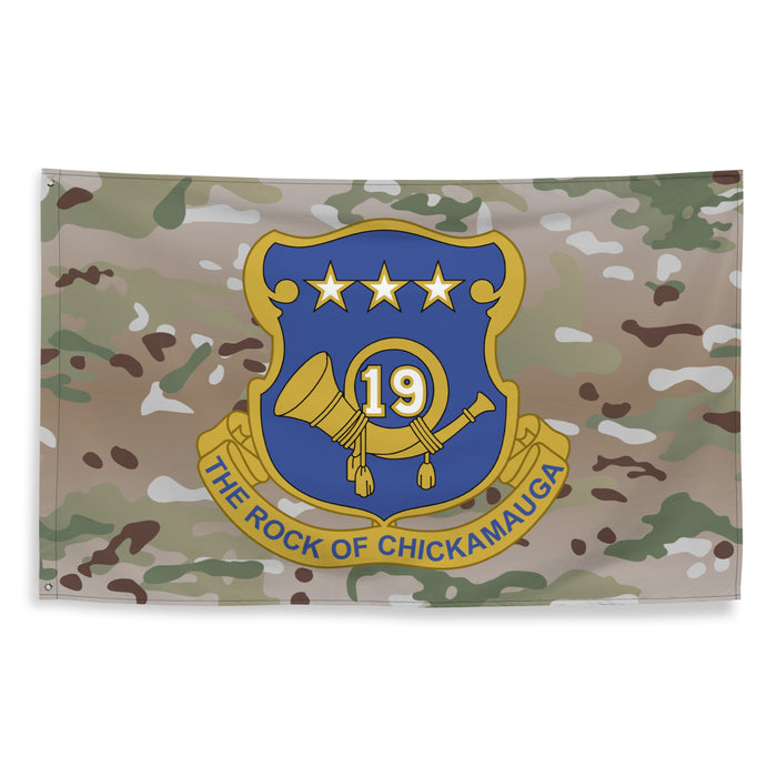 U.S. Army 19th Infantry Regiment Multicam Flag Tactically Acquired   
