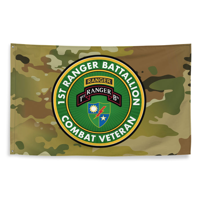 1st Ranger Battalion Combat Veteran Multicam Flag Tactically Acquired   