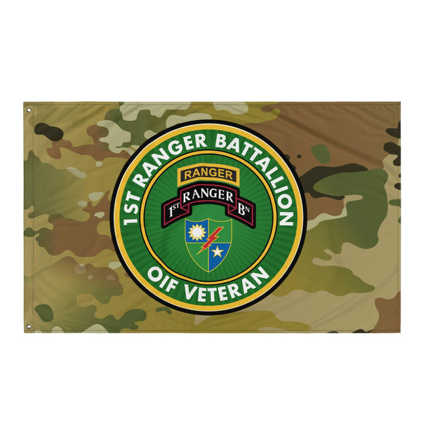 1st Ranger Battalion OIF Veteran Multicam Flag