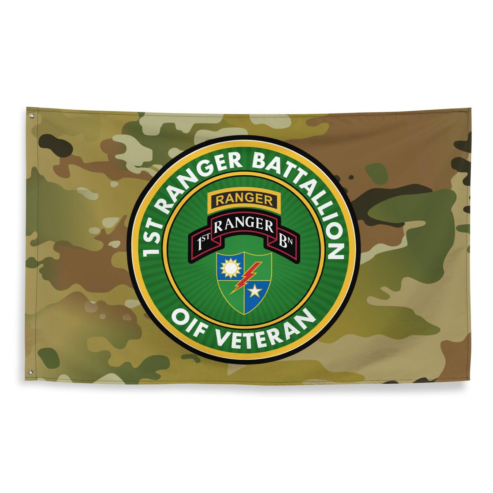 1st Ranger Battalion OIF Veteran Multicam Flag Tactically Acquired   