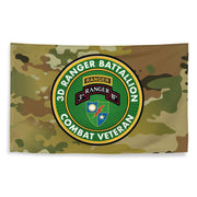 3d Ranger Battalion Combat Veteran Multicam Flag Tactically Acquired   