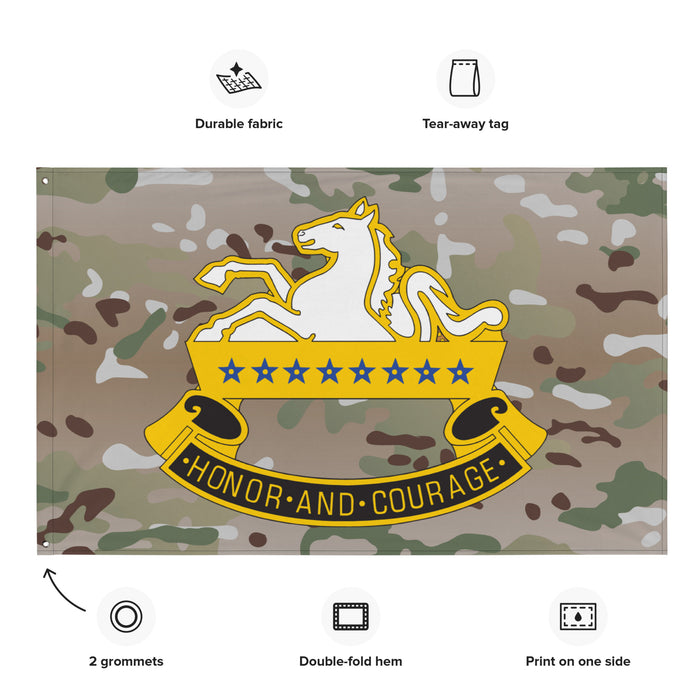 U.S. Army 8th Cavalry Regiment Multicam Flag Tactically Acquired   