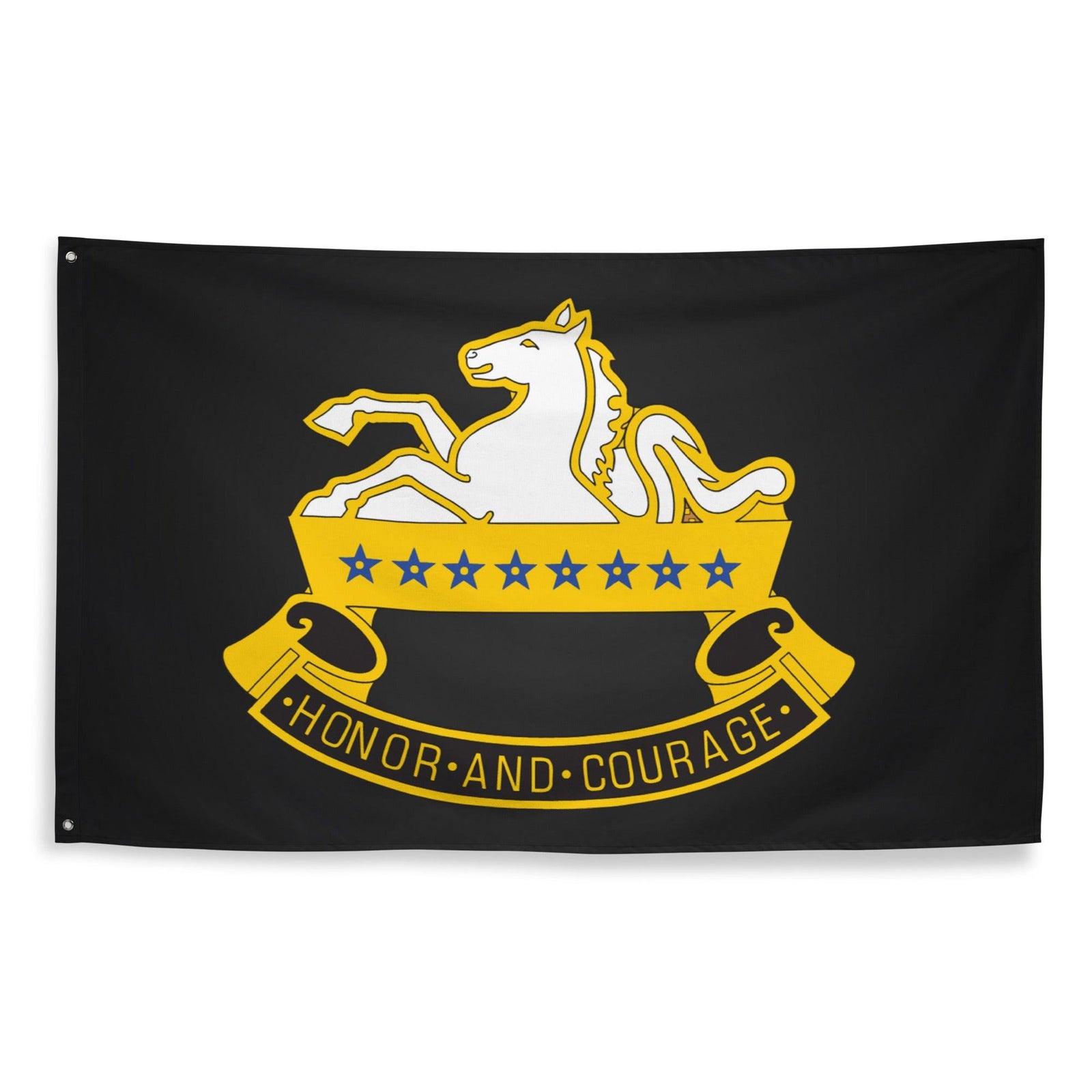 8th Cavalry Regiment Emblem Black Flag Tactically Acquired   