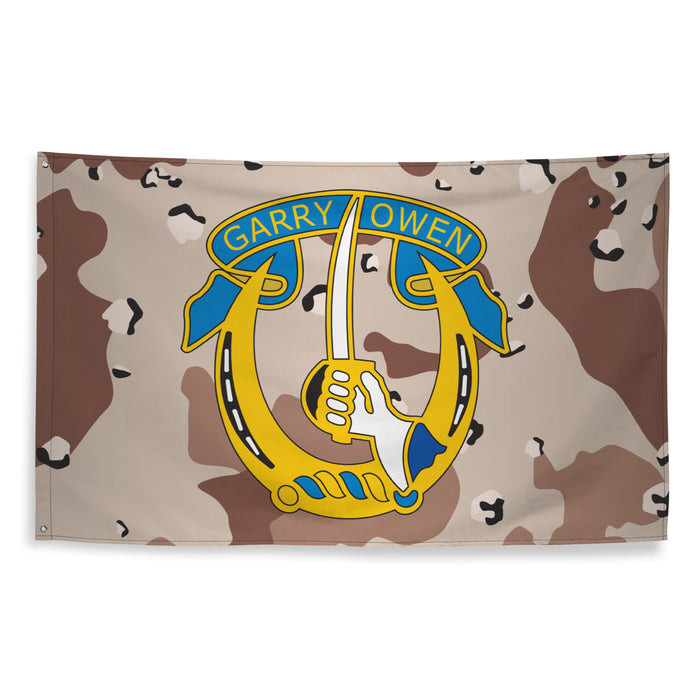 U.S. Army 7th Cavalry Regiment Chocolate-Chip Camo Flag Tactically Acquired   