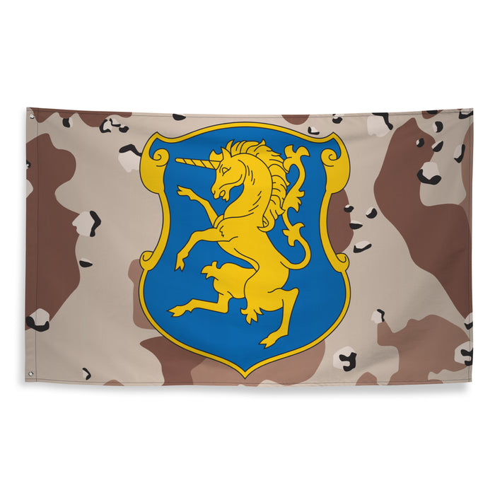6th Cavalry Regiment Chocolate-Chip Camo Flag Tactically Acquired   